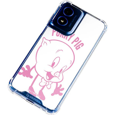 Looney Tunes Porky Pig Big Head Moto G 5G (2024) Clear Case